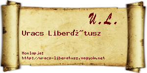 Uracs Liberátusz névjegykártya